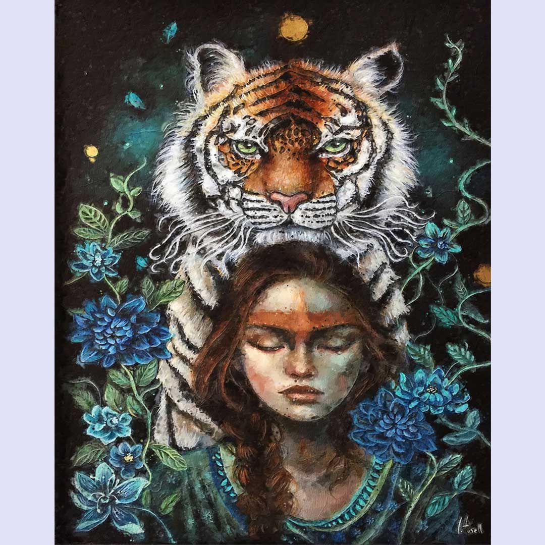 Paint By Numbers -Tiger and Girl