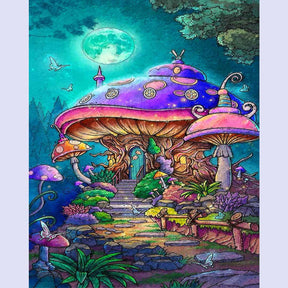 Paint By Numbers -Mushroom House