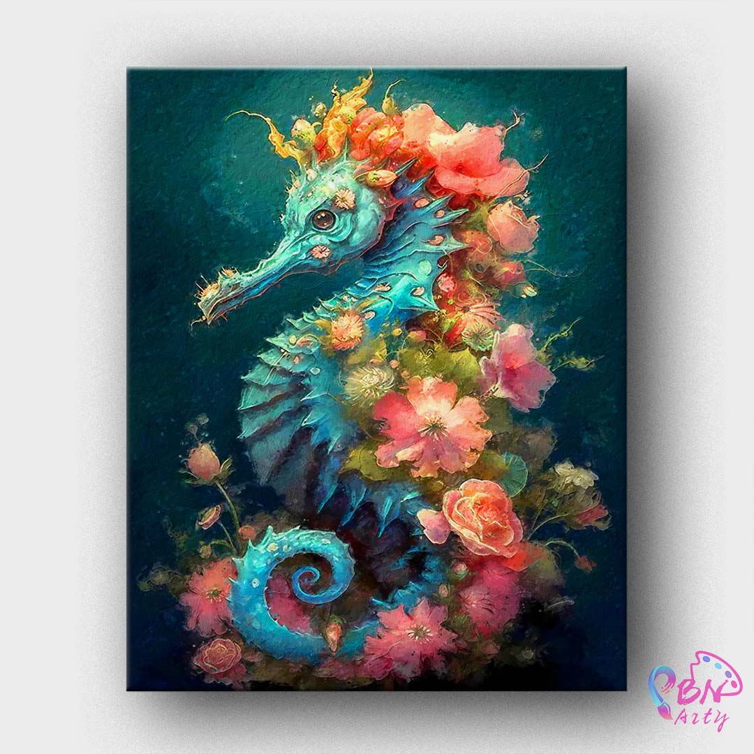 Paint By Numbers -Seahorse