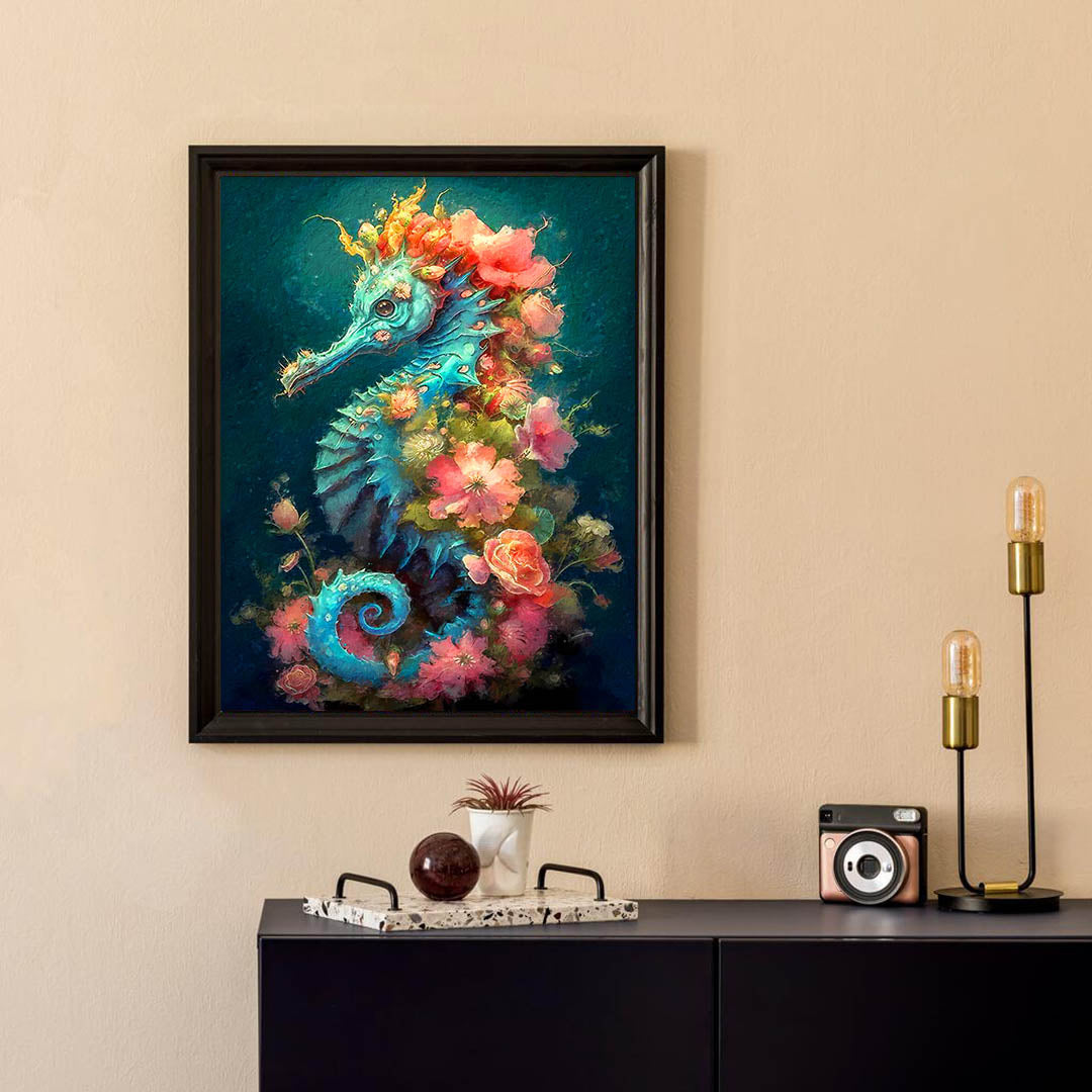 Paint By Numbers -Seahorse