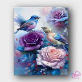 Paint By Numbers -Rose and Bird