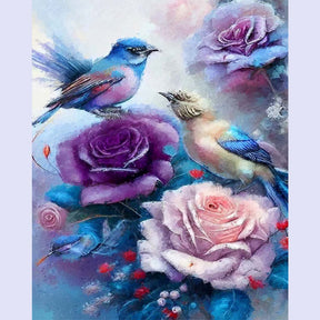 Paint By Numbers -Rose and Bird