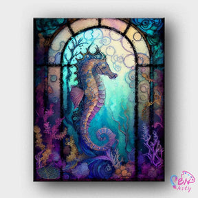 Paint By Numbers -Seahorse