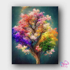 Paint By Numbers -Tree