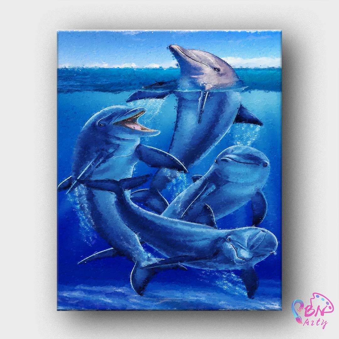 Paint By Numbers -Dolphin