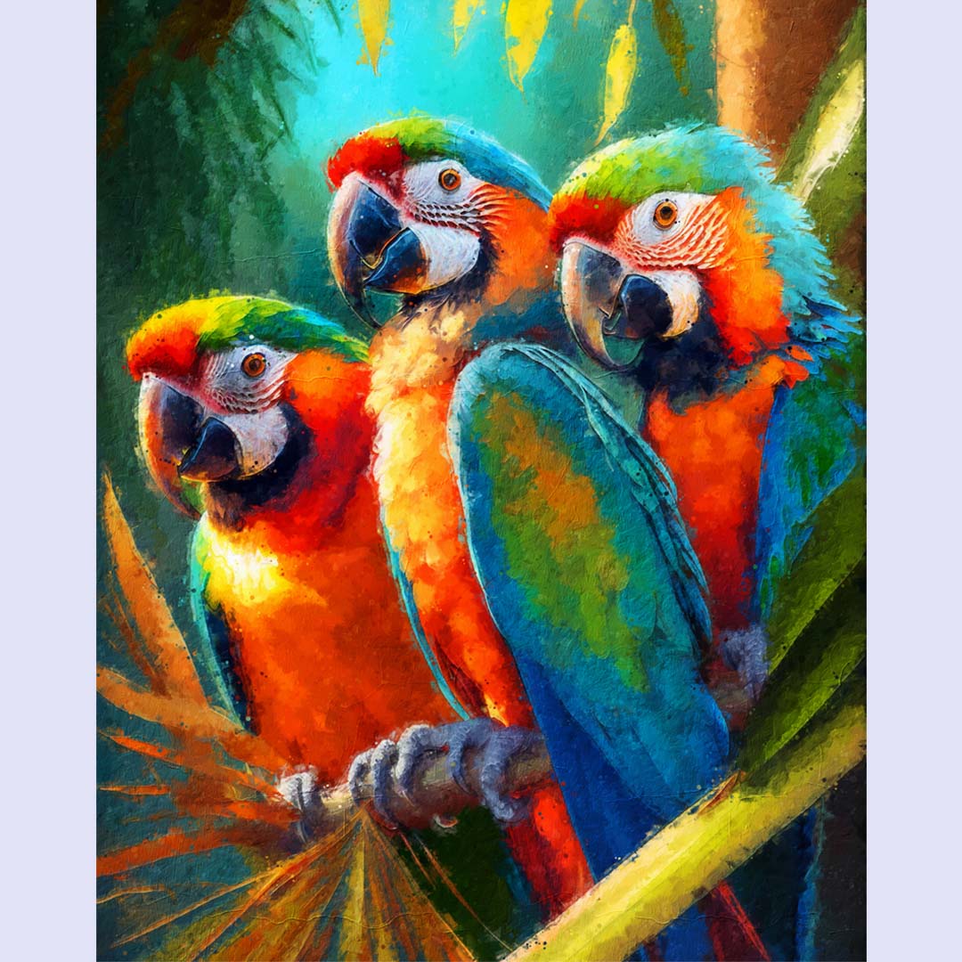 Paint By Numbers -Parrot