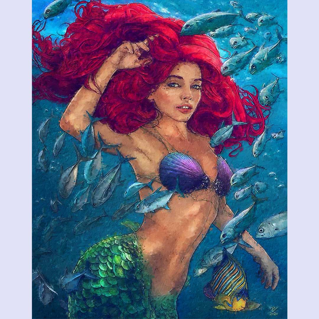 Paint By Numbers -Mermaid Princess