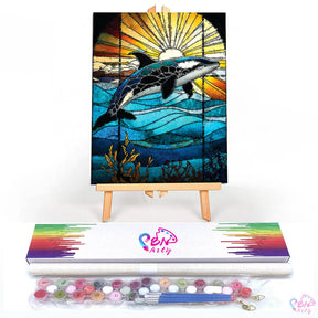 Paint By Numbers -Dolphin