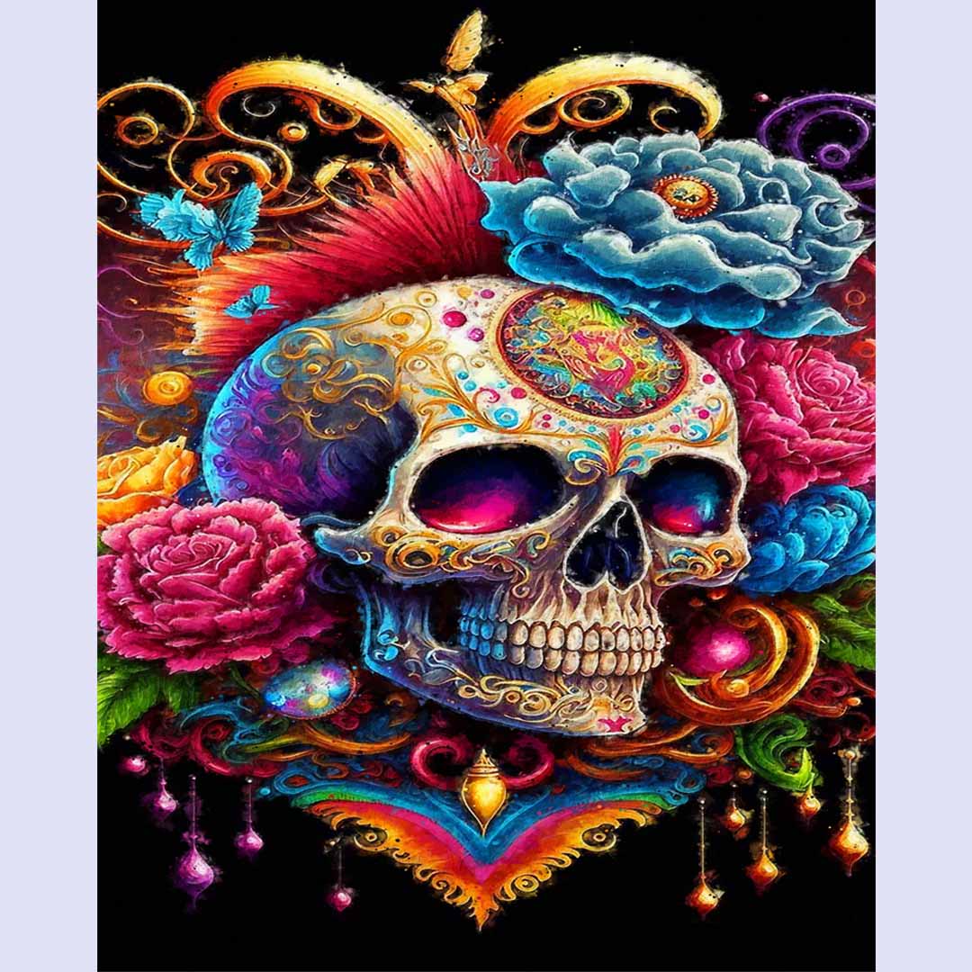 Paint By Numbers - Skull