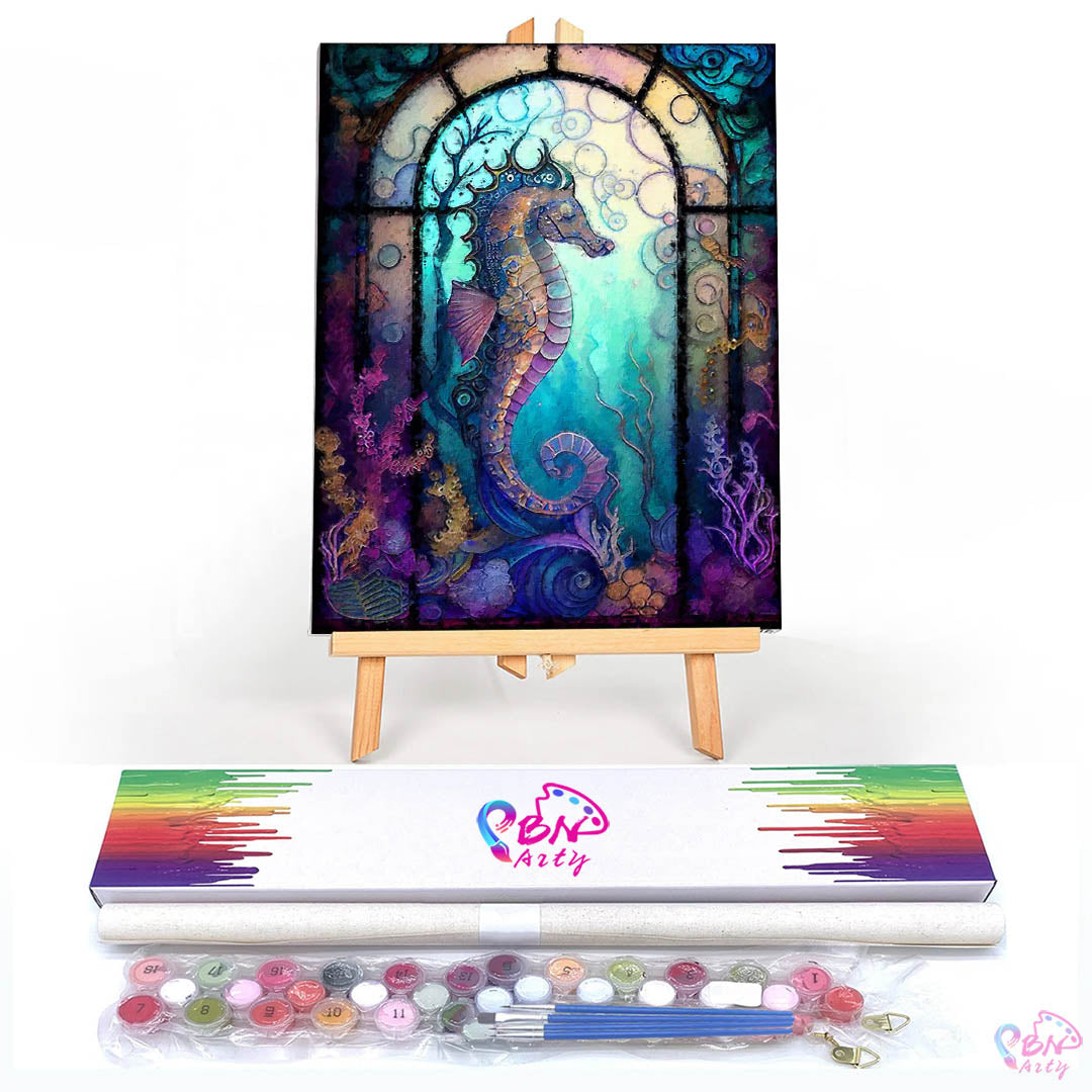 Paint By Numbers - Seahorse