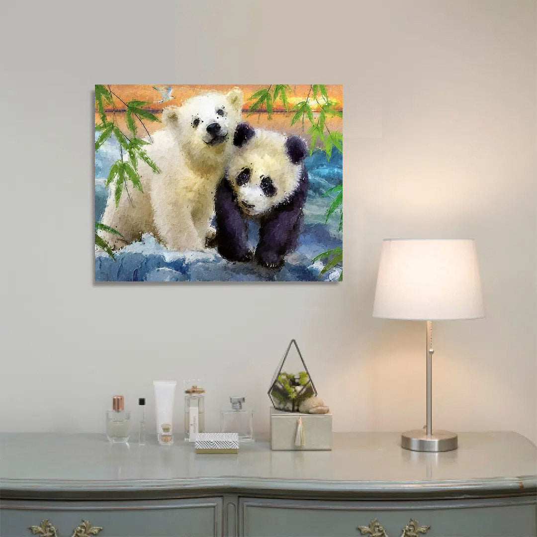 Paint By Numbers - Panda and Bear