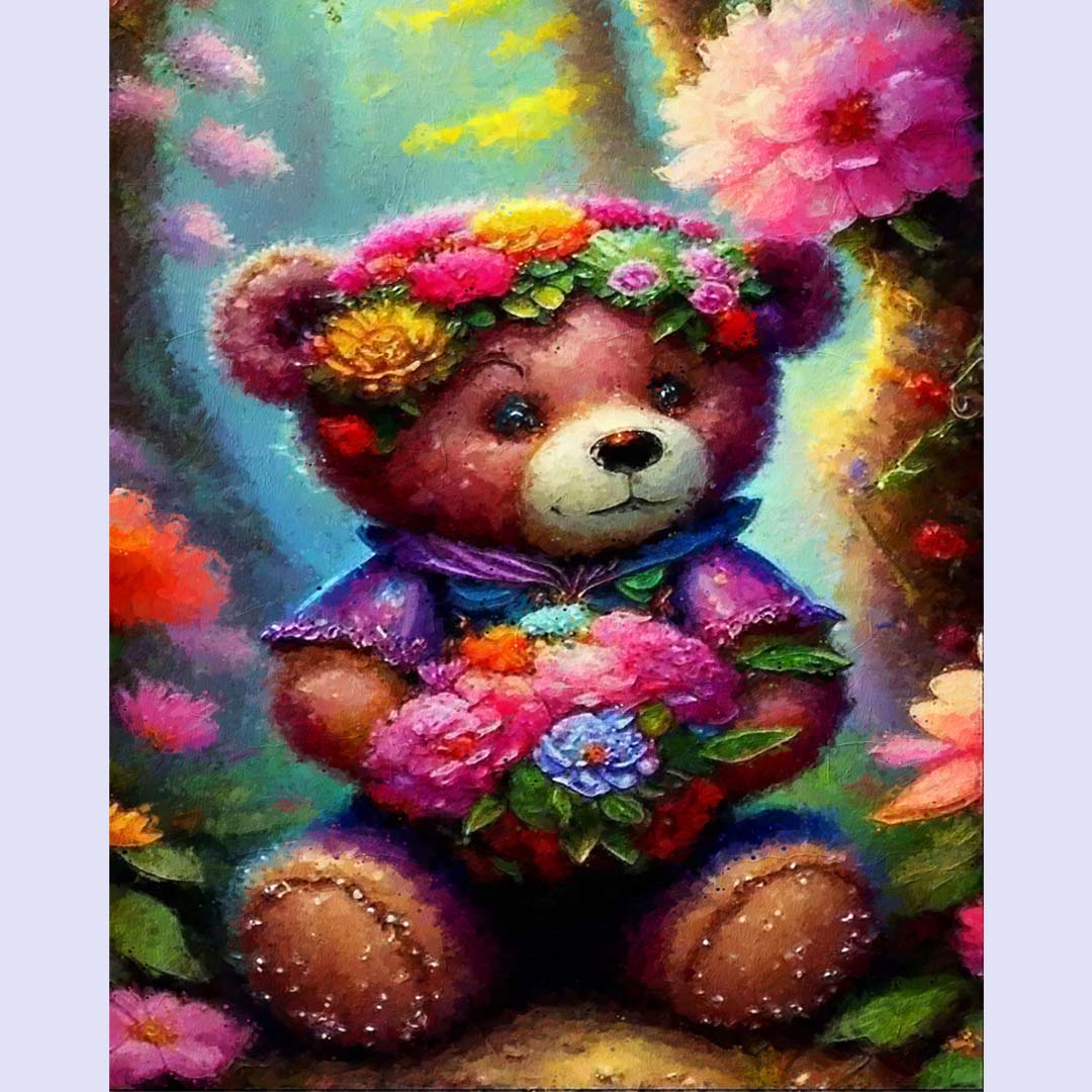 Paint By Numbers -Bear